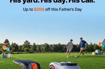 Segway Navimow i215 LiDAR Robot Lawn Mower, Wire Free Robotic Lawn Mower for 0.37 Acre, LiDAR & Vision Dual Fusion, Auto Mapping, Off-Road Wheels for 45% Slopes, Quiet 59 dB(A) Mowing