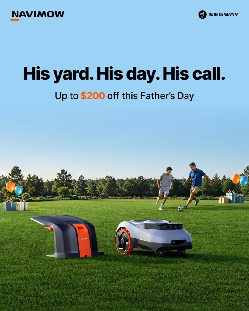 Segway Navimow i215 LiDAR Robot Lawn Mower, Wire Free Robotic Lawn Mower for 0.37 Acre, LiDAR  Vision Dual Fusion, Auto Mapping, Off-Road Wheels for 45% Slopes, Quiet dB(A) Mowing