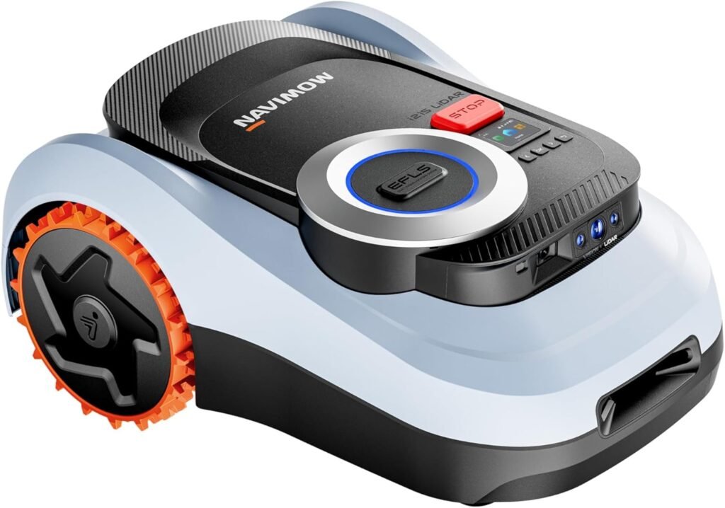 Segway Navimow i215 LiDAR Robot Lawn Mower, Wire Free Robotic Lawn Mower for 0.37 Acre, LiDAR  Vision Dual Fusion, Auto Mapping, Off-Road Wheels for 45% Slopes, Quiet dB(A) Mowing