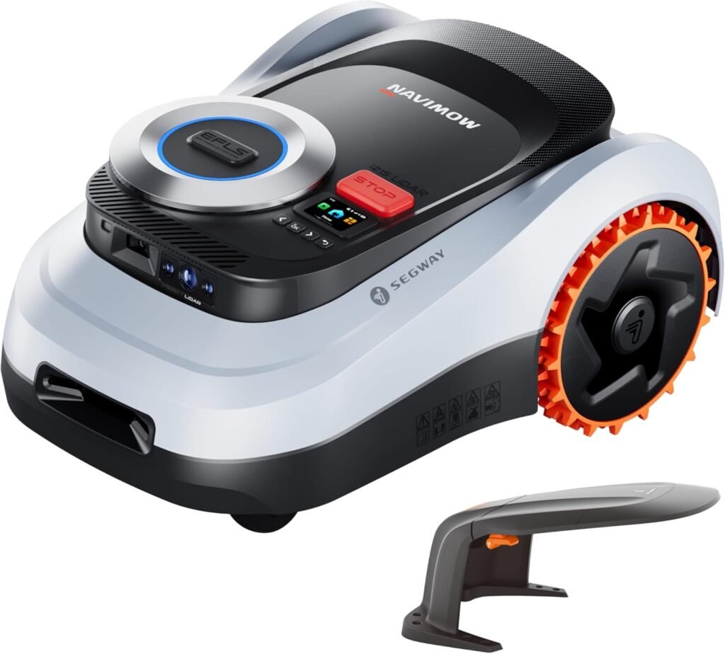 Segway Navimow i215 LiDAR Robot Lawn Mower, Wire Free Robotic Lawn Mower for 0.37 Acre, LiDAR  Vision Dual Fusion, Auto Mapping, Off-Road Wheels for 45% Slopes, Quiet dB(A) Mowing