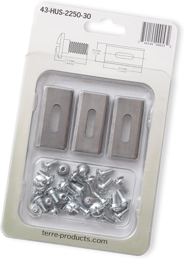 Terre Products, Pack, Robotic Lawn Mower Replacement Blades, Compatible with Husqvarna Automower, Gardena Sileno, McCulloch ROB S Series, and More Terre Products, Pack, Robotic Lawn Mower Replacement Blades, Compatible with Husqvarna Automower, Gardena Sileno, McCulloch ROB S Series, and More