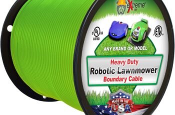 Universal Heavy Duty Automatic Lawnmower Boundary Wire – 1500′ 14 Gauge Thick Professional Grade Robotic Lawnmower Perimeter Wire Works with ALL Brands