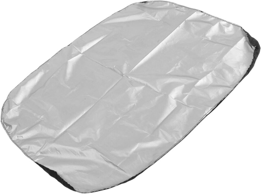 Yosoo Robot Lawn Mower Cover, Sunlight Proof Wind Strap System Rain Barrier, for Oxford Cloth Material, with Efficient Access, for Garden Equipment Dust Protection