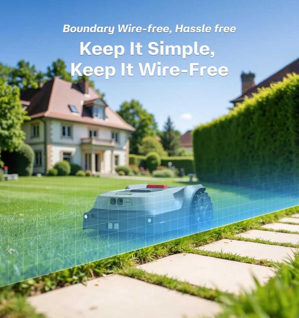 T1200Pro Robot Lawn Mower, 0.37 Acre, RTK+AI Vision Wire-Free Automatic Lawn Mowing, Smart App Control, Routenplaning, Obstacle Avoidance, Auto-Recharge, 20° Slope T1200Pro Robot Lawn Mower, 0.37 Acre, RTK+AI Vision Wire-Free Automatic Lawn Mowing, Smart App Control, Routenplaning, Obstacle Avoidance, Auto-Recharge, 20° Slope